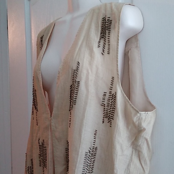 Coldwater Creek beaded blouse vest XL 18 - Picture 3 of 5